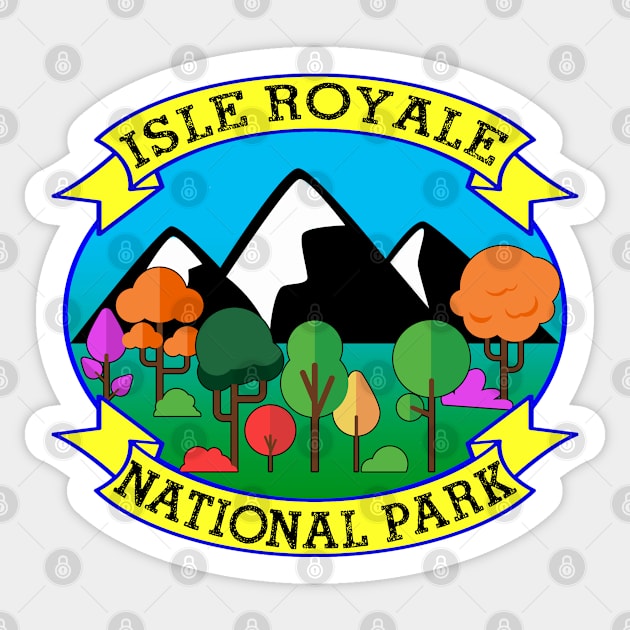 ISLE ROYALE NATIONAL PARK MICHIGAN KAYAK HAPPY CAMPER KAYAKING Sticker by TravelTime